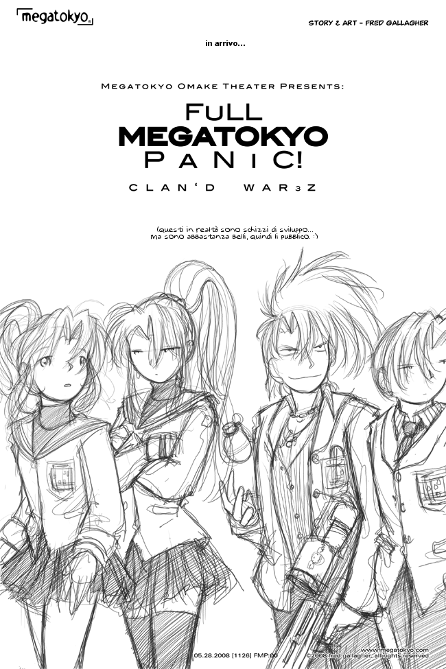 tavola #1126: Megatokyo Omake Theater: Full Megatokyo Panic - Clan'd War3z