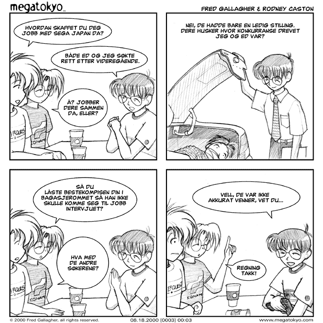 strip #3: E3 Miste Venner