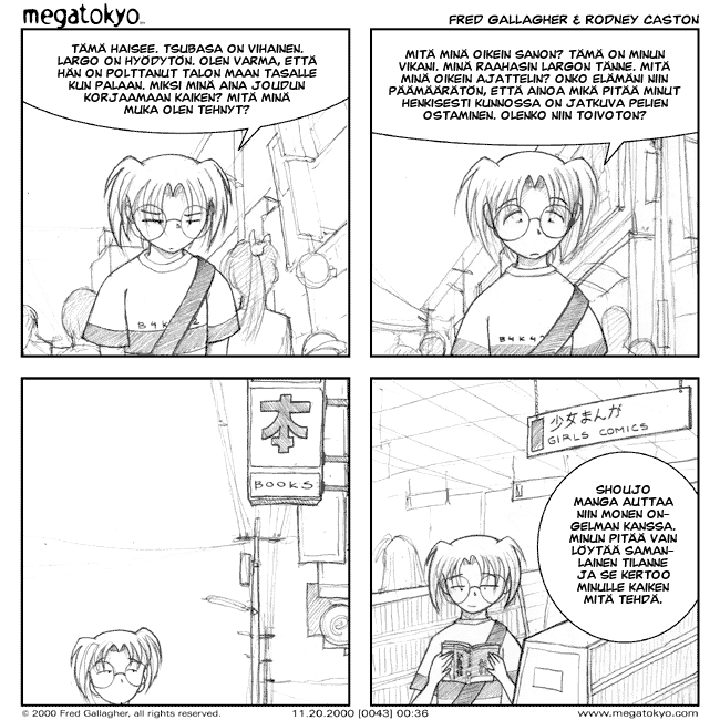sivu #43: Tyttöjen Manga: Opas elämään.