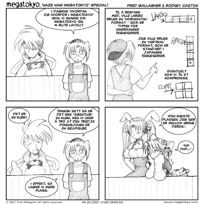 strip #109: Naze Nani: 4 panel format