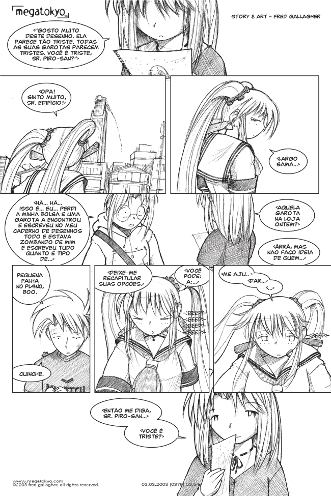 tira #379: Você é triste, Sr. Piro-san?