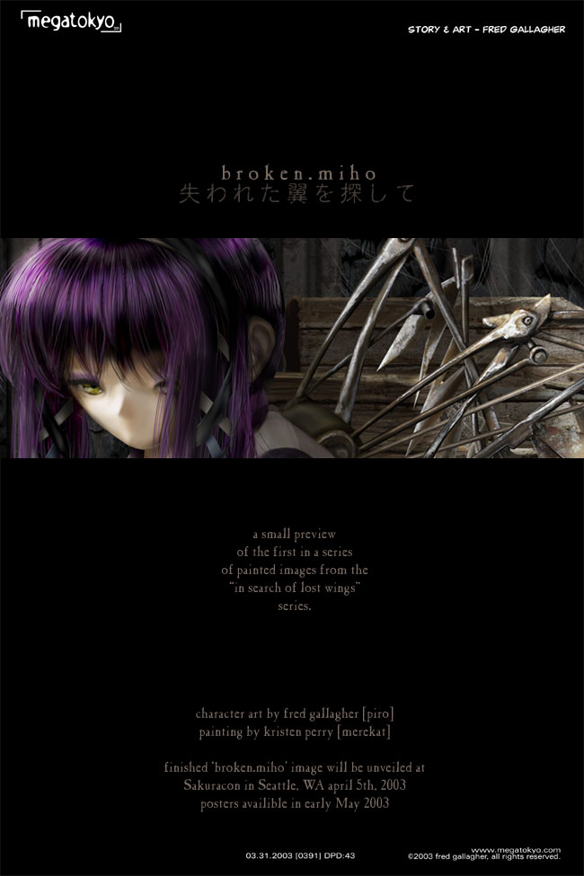 tira #391: DPD: Preview de "Broken Miho" em cores