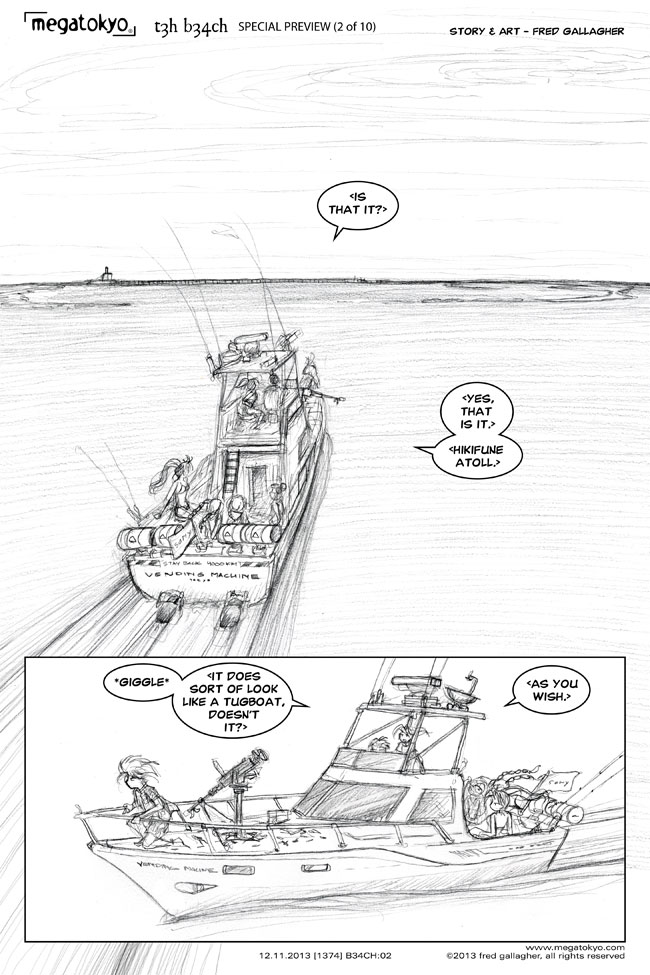 strip #1374: T3h B34ch Omake - Hikifune Atoll